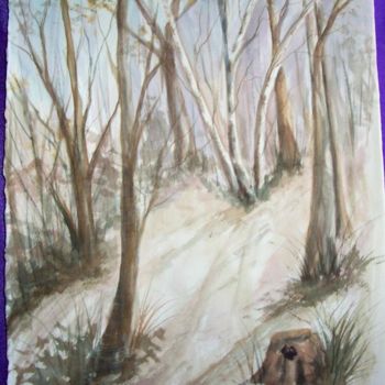 Картина под названием "trees" - Emilia, Подлинное произведение искусства, Масло