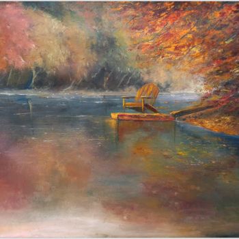 Painting titled "WAITING FOR YOU" by Emilia Milcheva, Original Artwork, Oil