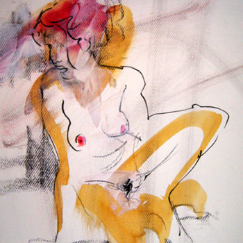 Malerei mit dem Titel "nu-11-2014.jpg" von Emilie Lacroix-Mathieu, Original-Kunstwerk