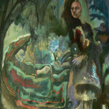 Peinture intitulée "Orage" par Emilie Lagarde, Œuvre d'art originale