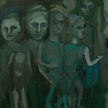 Painting titled "Danse" by Emilie Lagarde, Original Artwork