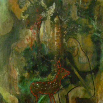 Peinture intitulée "Chimères" par Emilie Lagarde, Œuvre d'art originale