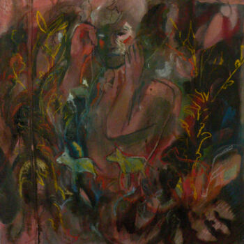 Pittura intitolato "Disparition" da Emilie Lagarde, Opera d'arte originale