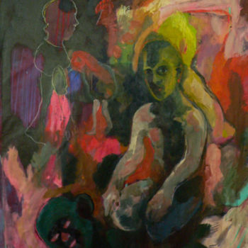 Pittura intitolato "Transmission" da Emilie Lagarde, Opera d'arte originale