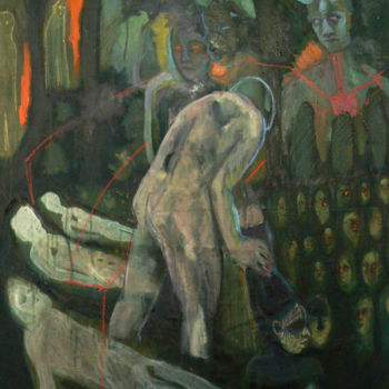 Pittura intitolato "La récolte" da Emilie Lagarde, Opera d'arte originale