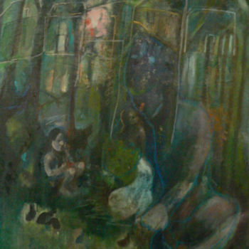 Peinture intitulée "Il y avait des mais…" par Emilie Lagarde, Œuvre d'art originale