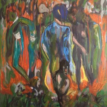 Peinture intitulée "Les frissons du mon…" par Emilie Lagarde, Œuvre d'art originale