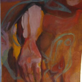 Painting titled "Absence et chant de…" by Emilie Lagarde, Original Artwork