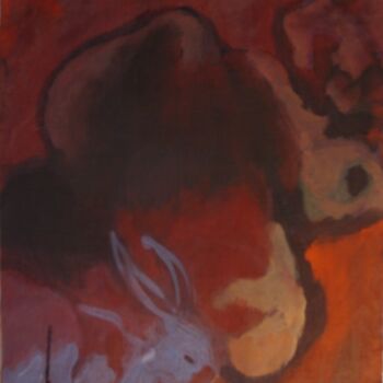 Painting titled "Le repos du guerrier" by Emilie Lagarde, Original Artwork