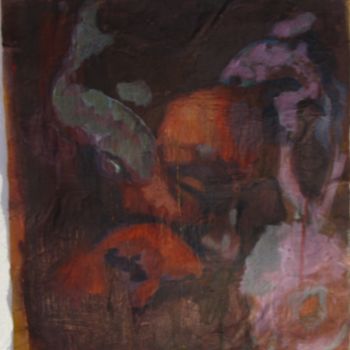 Peinture intitulée "Le rêve de l'aquari…" par Emilie Lagarde, Œuvre d'art originale