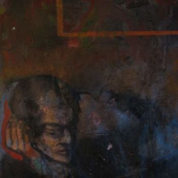 Pittura intitolato "En y repensant" da Emilie Lagarde, Opera d'arte originale