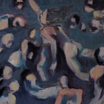 Peinture intitulée "humanicaOs-aquatiqu…" par Emilie Lagarde, Œuvre d'art originale