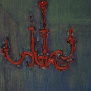 Pittura intitolato "les-yeux-au-plafond…" da Emilie Lagarde, Opera d'arte originale