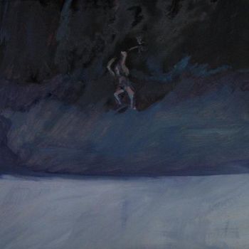 Pittura intitolato "sur-le-lac-gelaO1.j…" da Emilie Lagarde, Opera d'arte originale