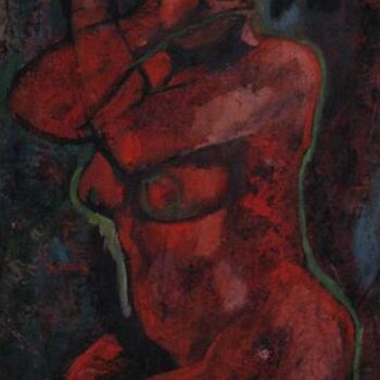 Pittura intitolato "IMG_3025red.jpg" da Emilie Lagarde, Opera d'arte originale