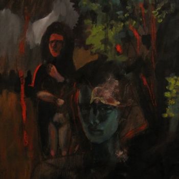 Pittura intitolato "trouvaillered.jpg" da Emilie Lagarde, Opera d'arte originale