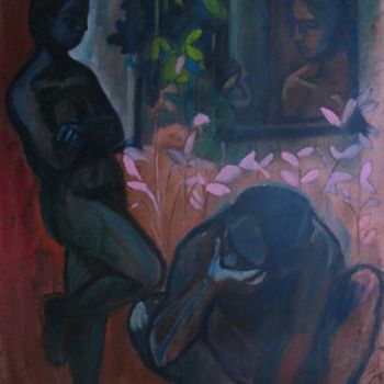 Pittura intitolato "Sans_titre-1red.jpg" da Emilie Lagarde, Opera d'arte originale