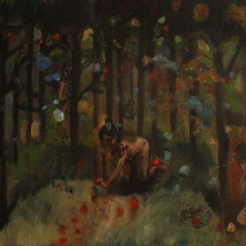 Peinture intitulée "chercherlatracered.…" par Emilie Lagarde, Œuvre d'art originale