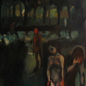 Painting titled "Les mains chaudes" by Emilie Lagarde, Original Artwork