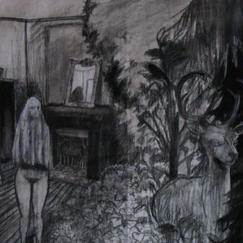 Desenho intitulada "Rémancence" por Emilie Lagarde, Obras de arte originais
