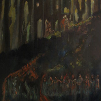 Pittura intitolato "avant que le temps…" da Emilie Lagarde, Opera d'arte originale