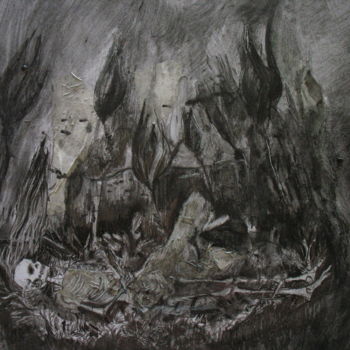 Disegno intitolato "Sous la mer" da Emilie Lagarde, Opera d'arte originale