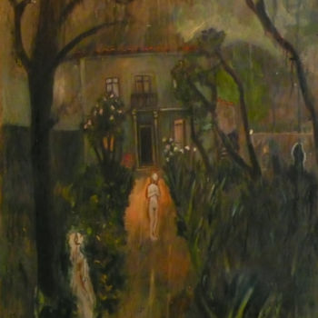 Pittura intitolato "le songe des spectr…" da Emilie Lagarde, Opera d'arte originale