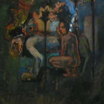 Painting titled "Retour au sud" by Emilie Lagarde, Original Artwork