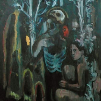 Painting titled "Golems" by Emilie Lagarde, Original Artwork