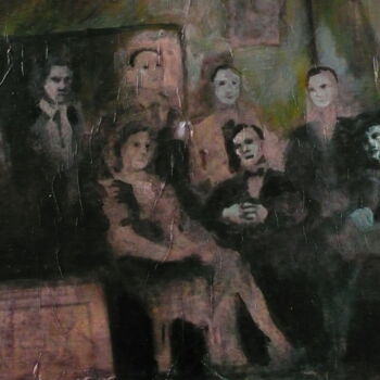 Pittura intitolato "La troupe" da Emilie Lagarde, Opera d'arte originale