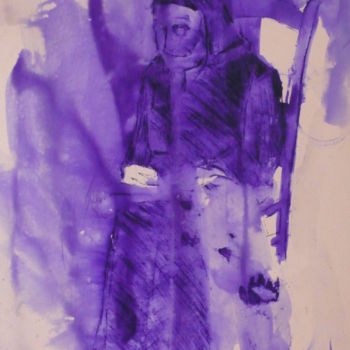 Peinture intitulée "La vieille" par Emilie Lagarde, Œuvre d'art originale