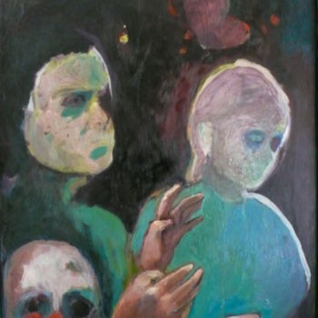 Pittura intitolato "Lien" da Emilie Lagarde, Opera d'arte originale