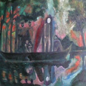 Painting titled "Latences" by Emilie Lagarde, Original Artwork