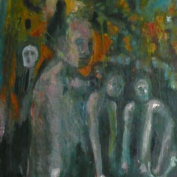 Painting titled "Rite" by Emilie Lagarde, Original Artwork