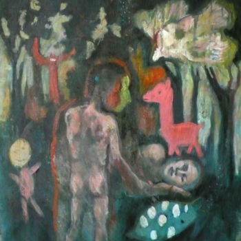 Peinture intitulée "Les évanouis" par Emilie Lagarde, Œuvre d'art originale