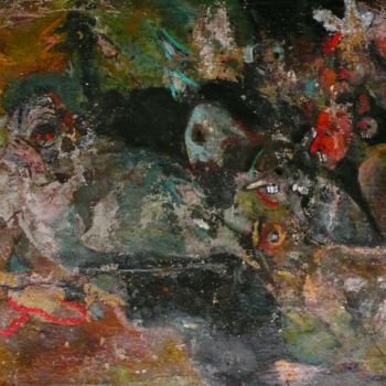 Pittura intitolato "La guerre" da Emilie Lagarde, Opera d'arte originale