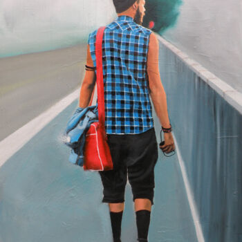 제목이 "Bleu Brouillard"인 미술작품 Emilie Pannier로, 원작, 기름