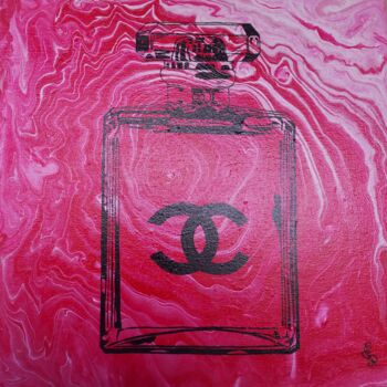 Картина под названием "Roses Chanel" - Emilie Ruffat, Подлинное произведение искусства, Акрил