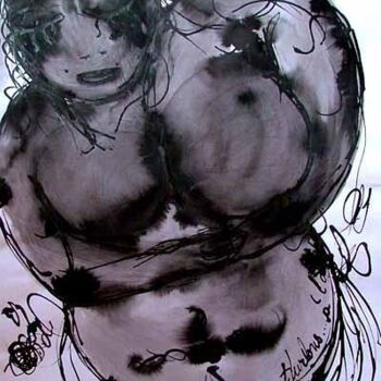 Desenho intitulada "Hurlons à l'amour" por Emilie Teillaud, Obras de arte originais