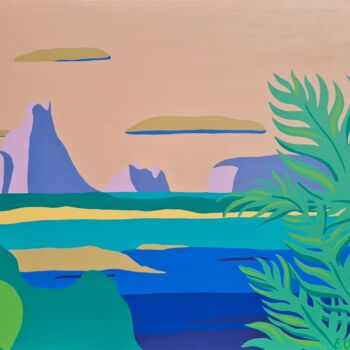 Peinture intitulée "Formentera" par Emilie Chêne, Œuvre d'art originale, Acrylique Monté sur Châssis en bois