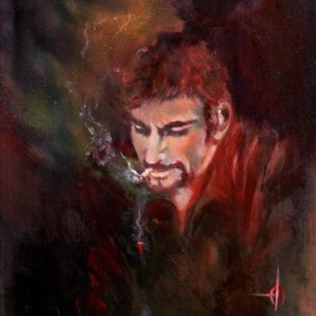 Painting titled "alain" by Emilie David, Original Artwork, Oil