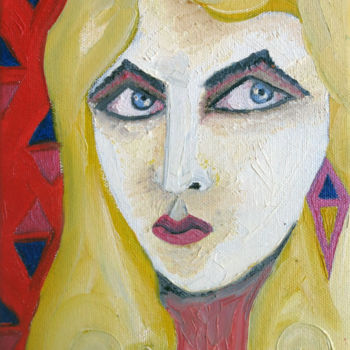 Painting titled "delanie" by Emilie Rousset, Original Artwork, Oil