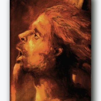 Painting titled "christos-becomes-je…" by Emilio Paintings, Original Artwork, Oil