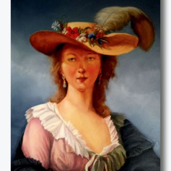 Malerei mit dem Titel "tribute-to-madame-e…" von Emilio Paintings, Original-Kunstwerk, Öl