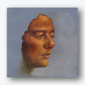 「briefly-paint-20x20…」というタイトルの絵画 Emilio Paintingsによって, オリジナルのアートワーク, オイル