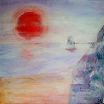 Pittura intitolato "Sun & fog" da Lazarovici, Opera d'arte originale