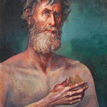 Pittura intitolato "God's Favorite" da Emil Pascalau, Opera d'arte originale