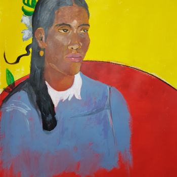 Peinture intitulée "Étude Gauguin" par Emily Starck, Œuvre d'art originale, Acrylique