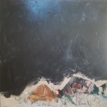Картина под названием "Blackout" - Emily Starck, Подлинное произведение искусства, Акрил Установлен на Деревянная рама для н…