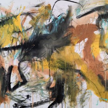 Pintura titulada "Ca va durer encore…" por Emily Starck, Obra de arte original, Acrílico Montado en Bastidor de camilla de m…